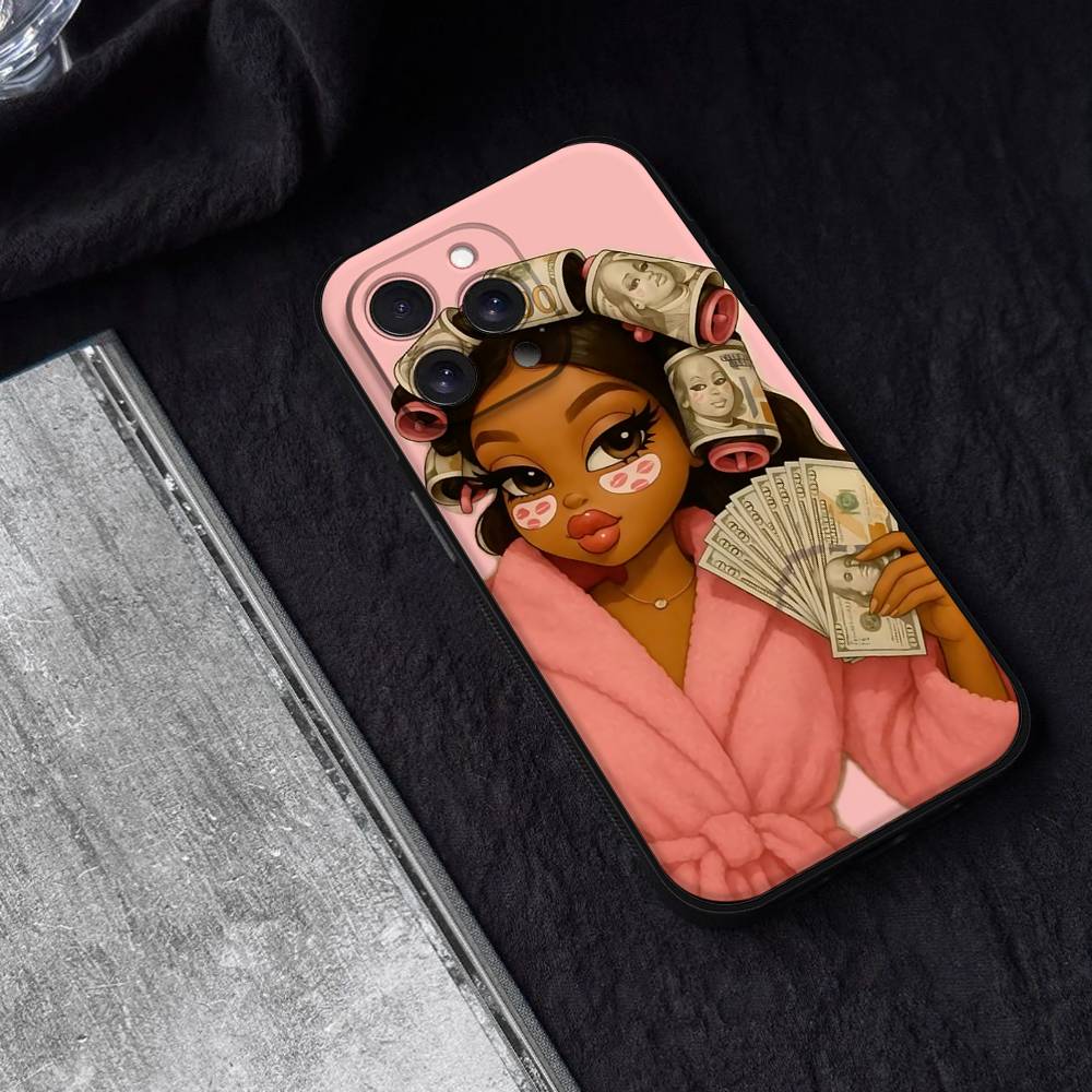 Fashion B-Bratz D-Doll Phone Case Phone Case For Iphone 17 16 15 11 13 14 Pro Max X Xr Xs Max 12mini Black Shell Cover Case