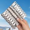 50PCS Non-slip Drying Clothes Pegs Rustproof Plant Cover Clips Windproof Clothespins  Camping