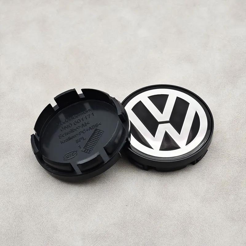 Hot 4pcs 55mm 56mm VW Logo Car Wheel Center Caps For Volkswagen VW Santana Bora Jetta Rims Hub Cover Caps 6N0601171 Accessories