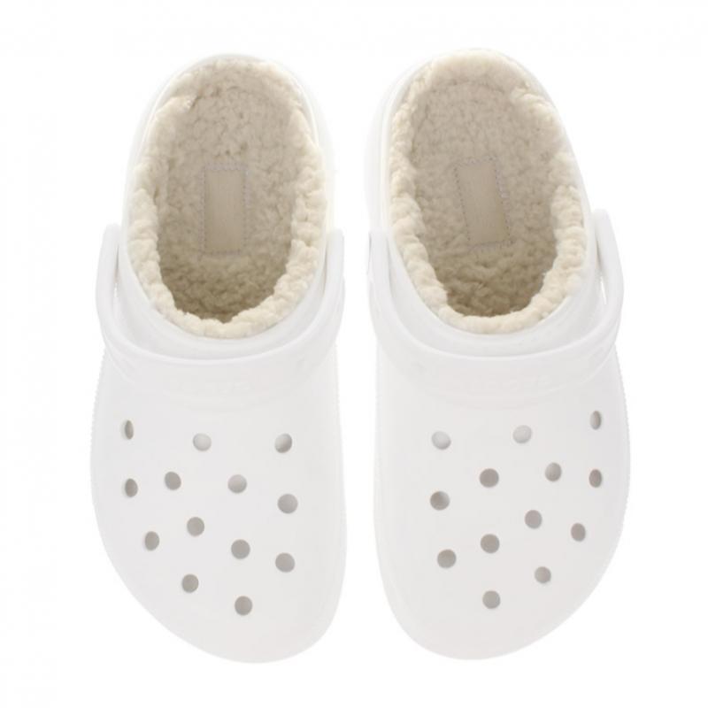 Crocs Classic Platform Lined Clogs Tulle 207938 100 White