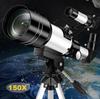 Professional Astronomical Telescope F30070 Monocular Portable Tripod 150 Times Zoom HD Night Vision View Moon Star Stargazing