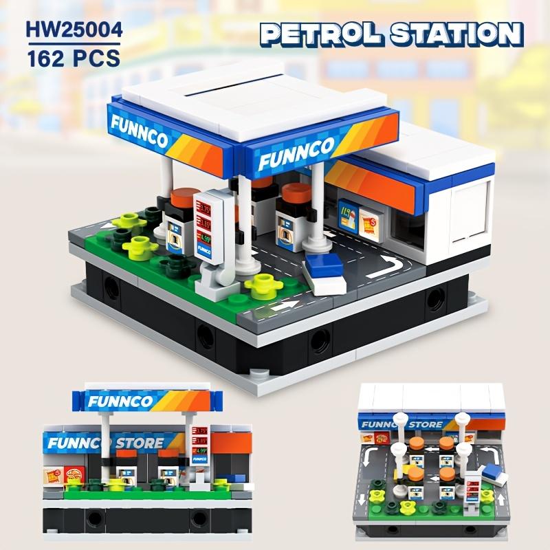 Mini Miasto Sklep Ulica Widok Budowle Model Symulacja Architektura Kolekcja Cząstki Budowlane Klocki Zabawka