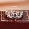 S Sterling Silver Sterling Silver White Diamond Rose Gold Love Ring Full Body Silver Ring Hot Selling Wedding Ring