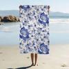 Ethnic Pattern Print Microfiber Printed Beach Towel Mountain Climbing Yoga Beach Swimming Running Absorbent Soft Towel