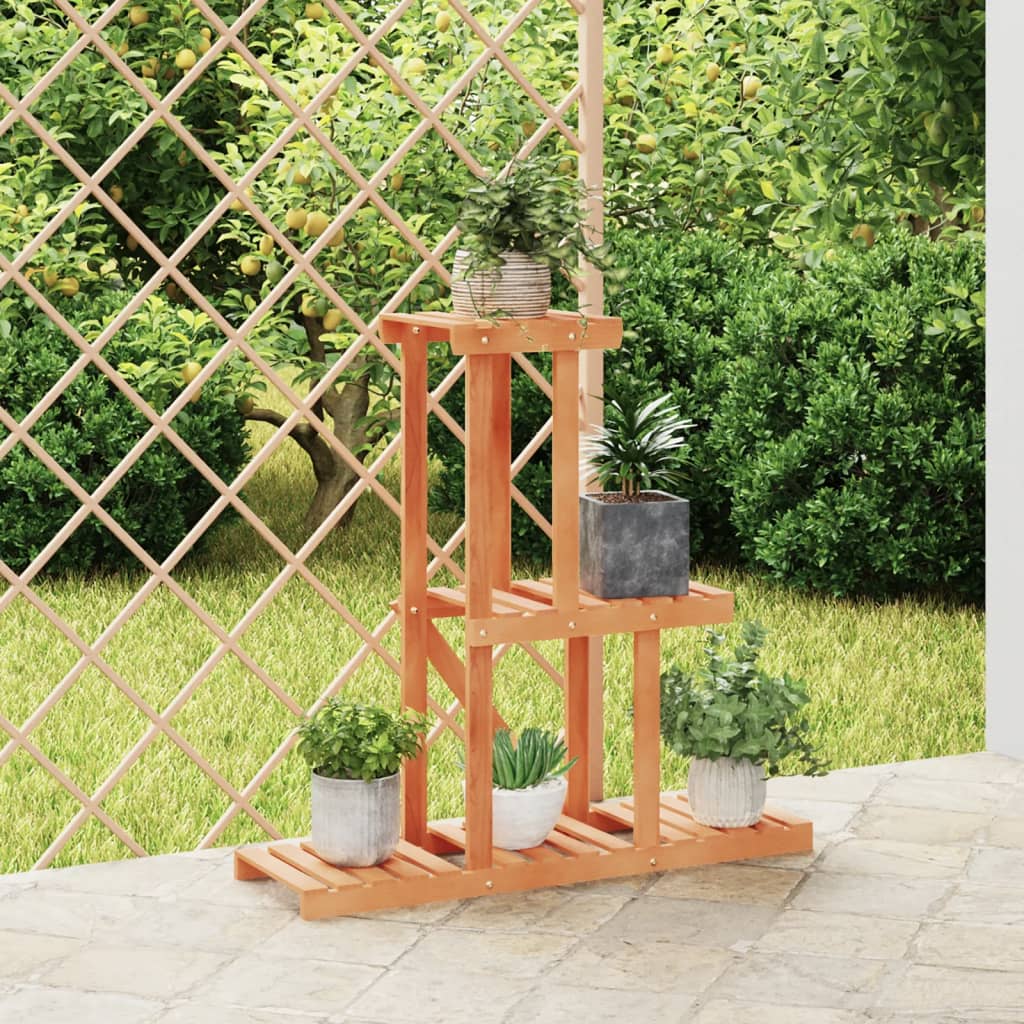 Vidaxl Flower Stand, 81X25X75.5 Cm, Solid Fir Wood