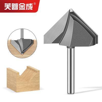 90 Degree V-knife Woodworking Milling Cutter Trimming Machine Head Aluminum Plastic Plate Slotting Integrated Wall Folding Knife Engraving Machine