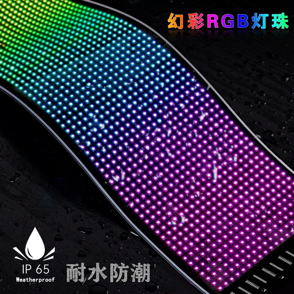 Afișaj LED Flexibil Auto Ecran Moale APP Bluetooth Ecran Publicitar LED Fereastră Spate Expresie Amuzantă Interactiv Ecran Impermeabil