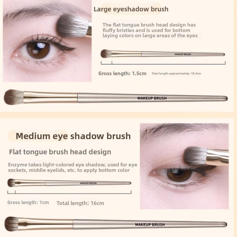 8Pcs Make Up Tool Makeup Brushes Kit Face Bronzer Liner Brow Brush Eyebrow Brush  Beginners