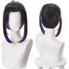 Cosplay Wig, Purple, Short, Anime Style, Full Wig with Decorations, Heat-Resistant Wig, Cosplay Accessories, Wig Net Included, Perfect for Comic