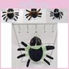 Adorable Cartoon Spider Plush Keychain Soft Toy For Bags And Halloween Decor
