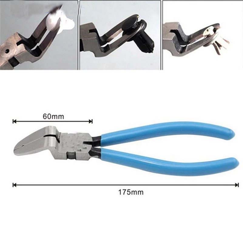 Žhavý výprodej Multifunkční 1KS diagonální kleště na nýty na auto, upevňovací prvky, řezačka sponek na odstraňování a stahování nástrojů