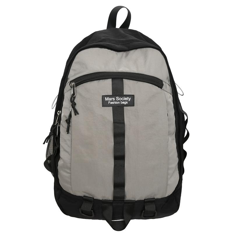 Damen Rucksack mit großem Fassungsvermögen Studentenschulranzen Herren Colorblock-Rucksack