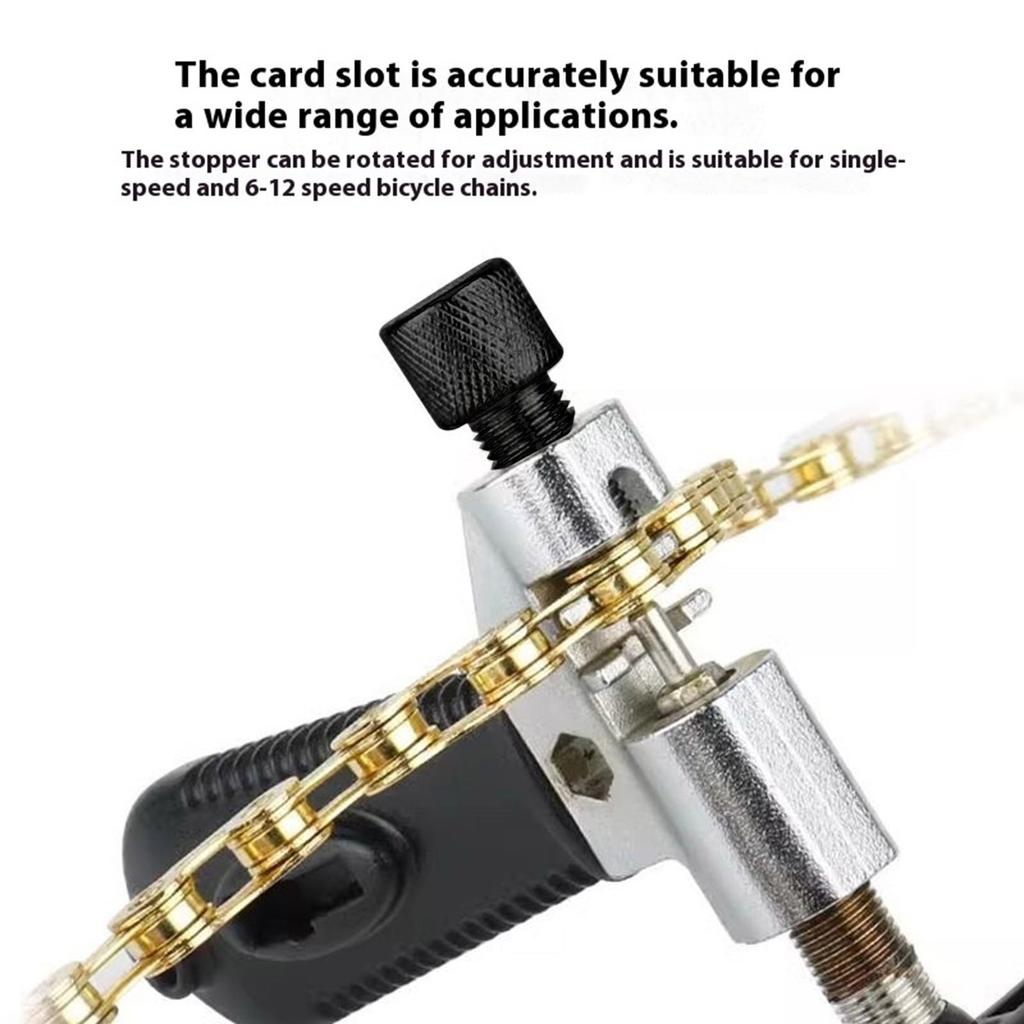 Heavy Type Bike Chain Breaker Compacts Repair Tool Ergonomic Handle Bike Chain Splitter for Chain Installation