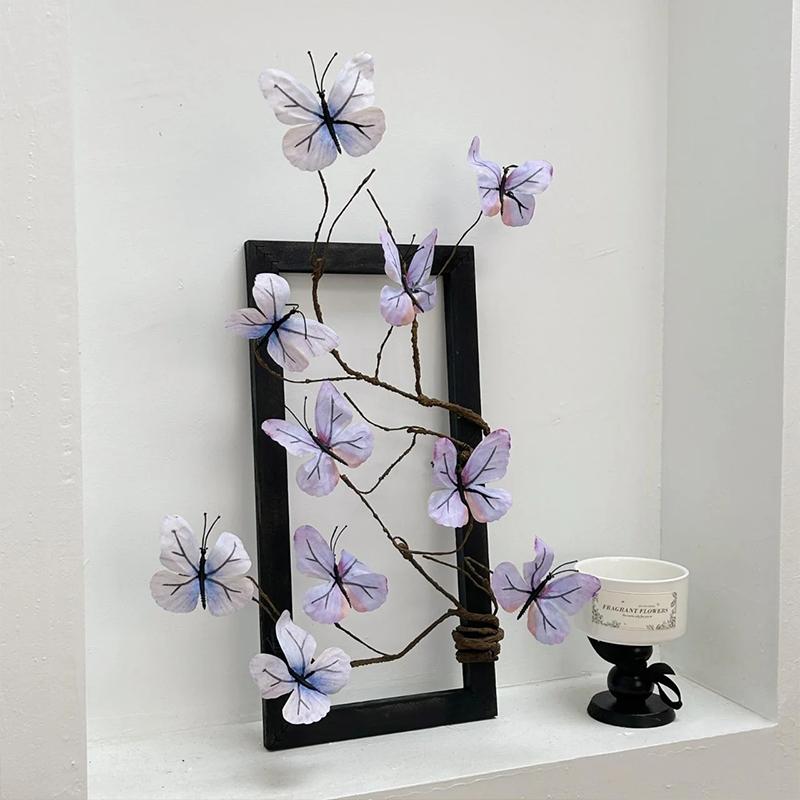 1 Set Simulation Schmetterling Blume DIY Künstliche Blumenschmuck Tischdekorationen Mehrere Optionen verfügbar