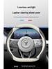Lantu Genuine Leather Steering Wheel Cover - Anti-Slip, Universal for All Seasons