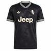 adidas Originals X Juventus Collaborazione Autunno/Inverno 25 25/26 Terza Maglia da Calcio Autentica Versione Giocatore Vestibilità Slim Scollo a V Manica Corta a Strisce KC3487