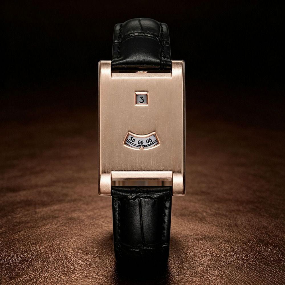 Leather Strap Square Wristwatch Alloy Case Business Watch New Men's Wristwatch  Daily Wear