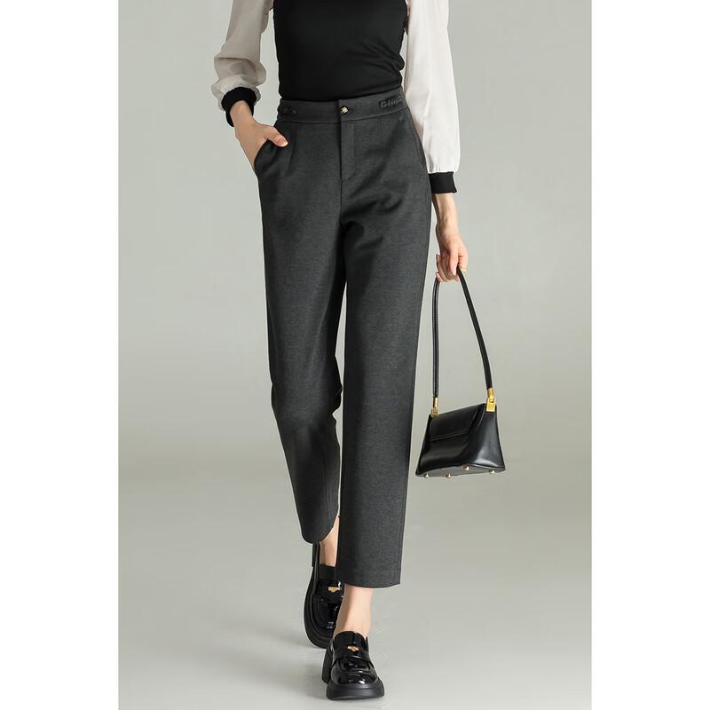 Msuya Women's High-Waist Yacel Knit Slim-Fit Ankle Pants