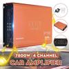 7800W 4 Channel Car Amplifier Speaker Vehicle Amplifier Power Stereo Amp Auto Audio Power Amplifier Car Audio 352*218*53mm