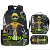 Luxury Popular Funny Novelty zoonomaly 3D Printed 3pcs/Set pupil School Bags Laptop Daypack Backpack Lunch bag Pencil Case