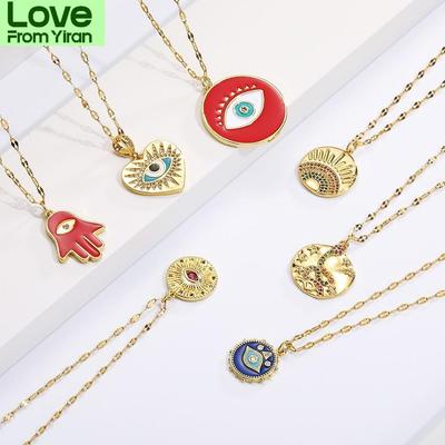Boho Onda Öga Halsband För Kvinnor Män Orm Allseende Öga Kraghalsband Guld Hänge Långa Kedjor Parhalsband Punk