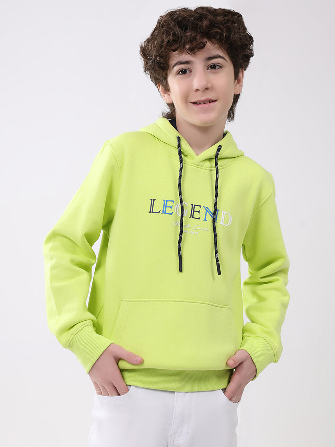 Monte Carlo Boy Regular Fit Green Sweatshirt 4-5 Years
