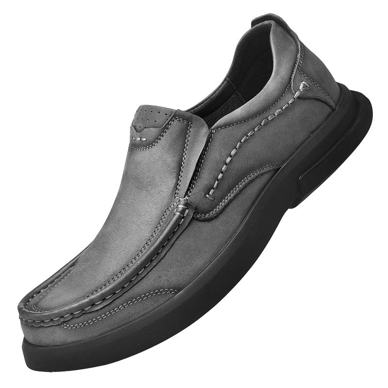 

Платформа Мужские роскошные кроссовки из натуральной кожи Мужские повседневные кроссовки Мужские массивные кроссовки Дизайн Sapato Masculino 46 темно серый