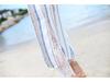 2023 Women's Summer Chiffon Wide-Leg Lace-Up High Waist Slit Pants with Lace Patchwork (F294)