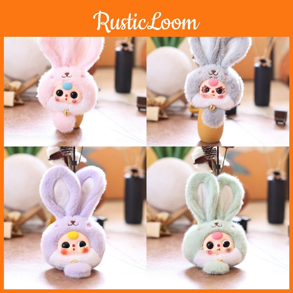 Adorable Bunny Plush Toy Lightweight  Key Chain For Backpack Decoration And Gift