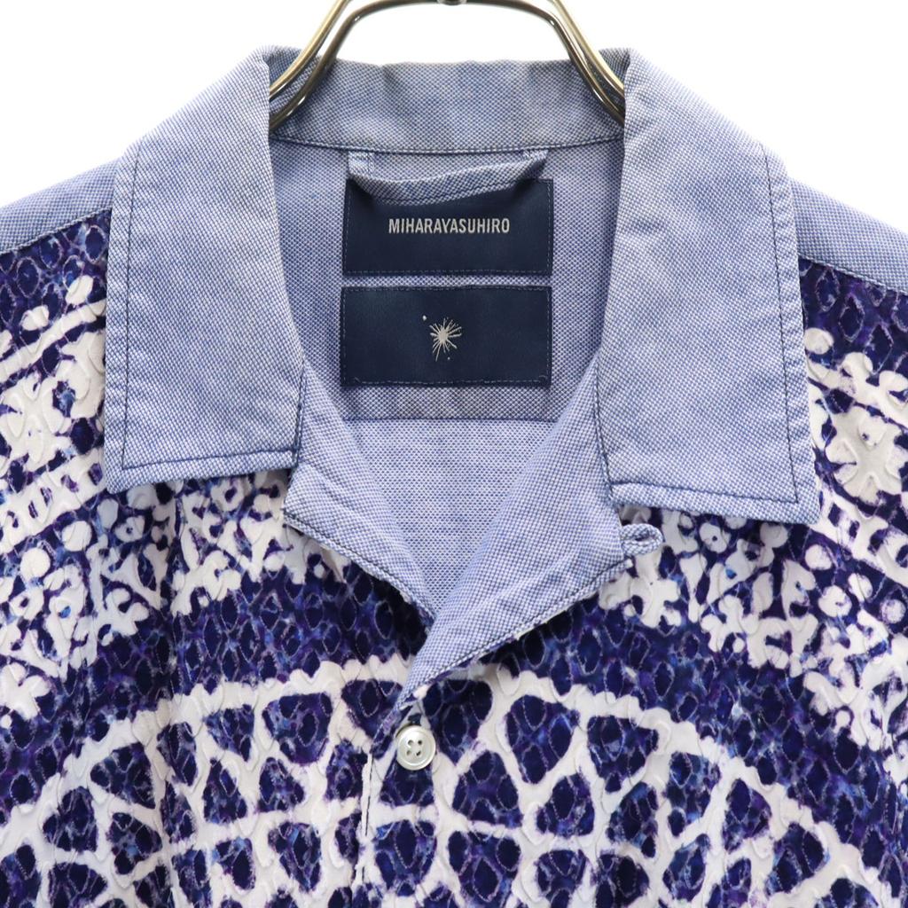 MIHARA YASUHIRO Made In Japan Short Sleeve Pattern Change Open Collar Shirt Men's Used