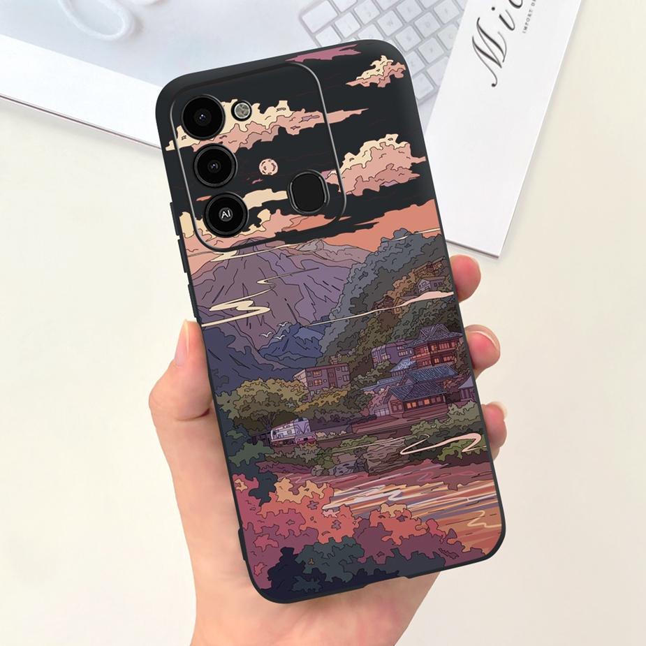 For Tecno Spark 8C Case KG5k KG5j KG5n Stylish Candy Painted Cover Soft Silicone Phone Case For Tecno Spark Go 2022 Spark8C Bags
