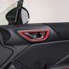 ABS Red Car Inner Door Handle Frame Trim Kit For Toyot-a 86/Subaru BRZ -