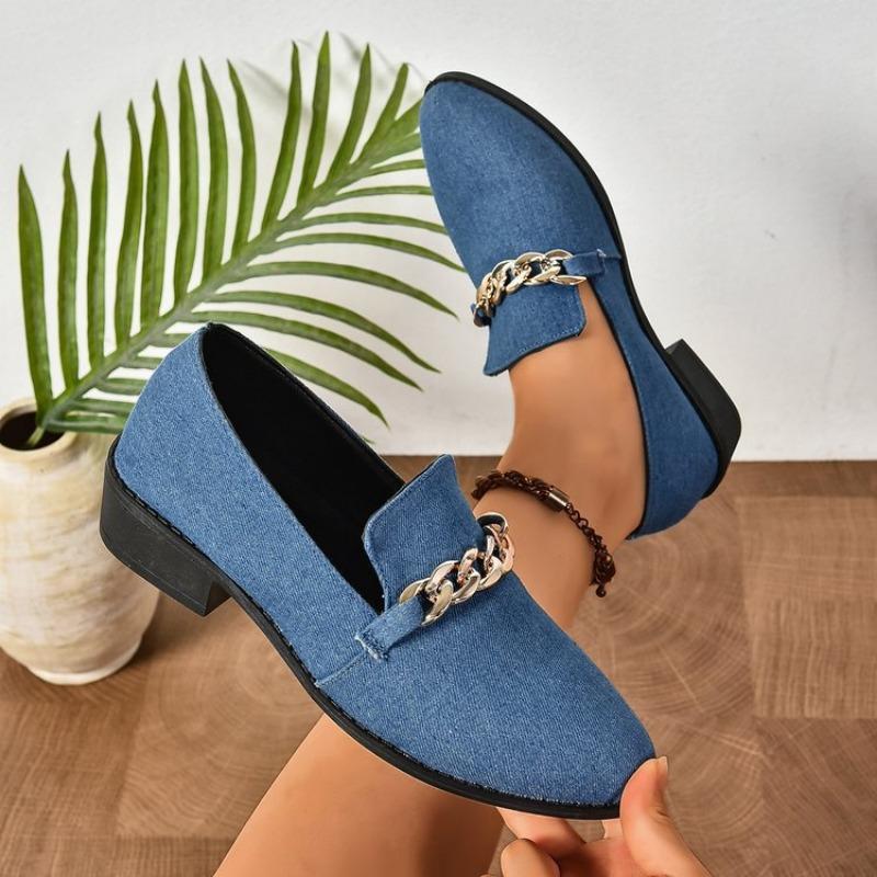 Large Size Thick Low-heeled Casual Shoes for Women's Autumn New Style One-pedal Doudou Shoes Casual Single Shoes for Women
