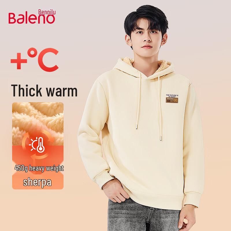 

Baleno Men s Winter Fleece Lined Hooded Sweatshirt 5XL