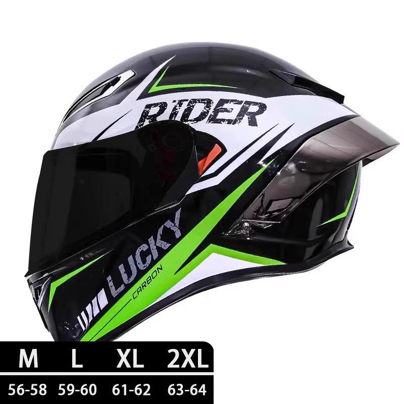 Unisex Carbon Fiber Full-Face Motorcycle Helmet with Bluetooth & Anti-Fog, 3C Certified for All Seasons