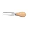 Stainless Steel Cheese Knife Set with Wooden Handles for Spreading, Forking, and Slicing Bread and Butter.