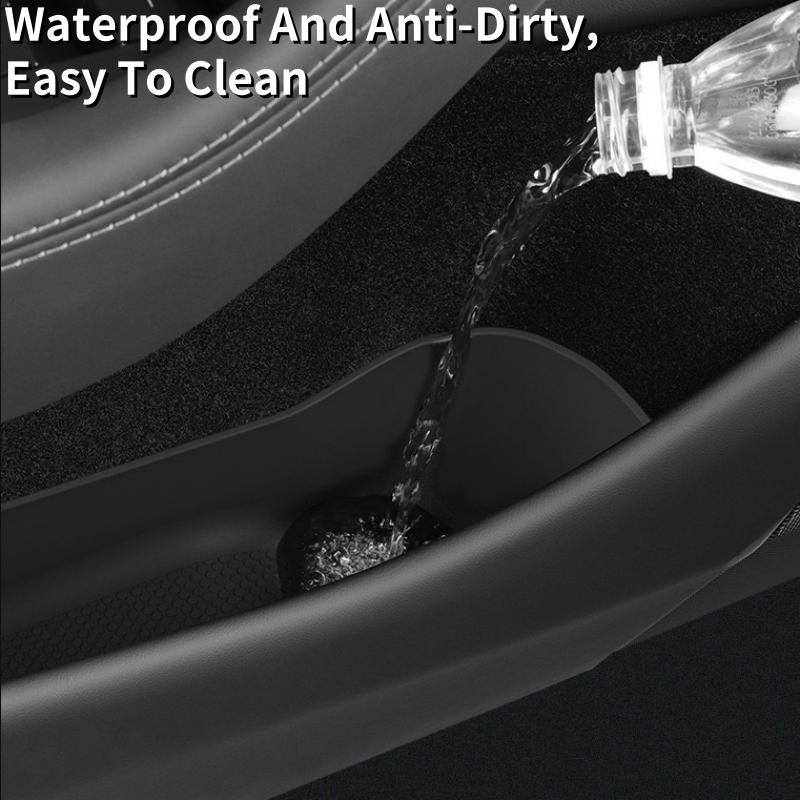 Tesla Model Y 2025 Juniper bevezetéshez Ajtó oldalsó tárolódoboz TPE Első/Hátsó ajtózseb Belső rendező tálca Belső kiegészítők