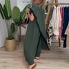 2025 Plus Size Colorblock Patchwork Long Dress Set - Cross-border Fashion