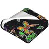 Sugar Skull Balloon Dogs Blanket Rainbow Camping Flannel Throw Blanket Warm Soft Couch Bed Custom DIY Bedspread Gift