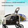 Haustierkinderwagen, Großer Platz, Große, Mittlere Und Kleine Hunde, Katzen, Outdoor, Leicht, Faltbarer Kinderwagen, Outdoor-Wagen, Zum Gassi Gehen Mit Hunden Und Für Katzen
