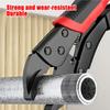 1-pack Heavy-duty Manual Locking Pliers, 10-inch Electrophoresis Straight and Round Jaw Locking Pliers