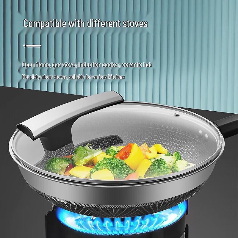 JOYOUNG 316L Stainless Steel Non-Stick Wok