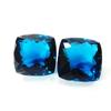 117 Ct AA++ Cushion Cut CERTIFIED Best Teal Sapphire Rings Loose Gemstone Pair's A-662