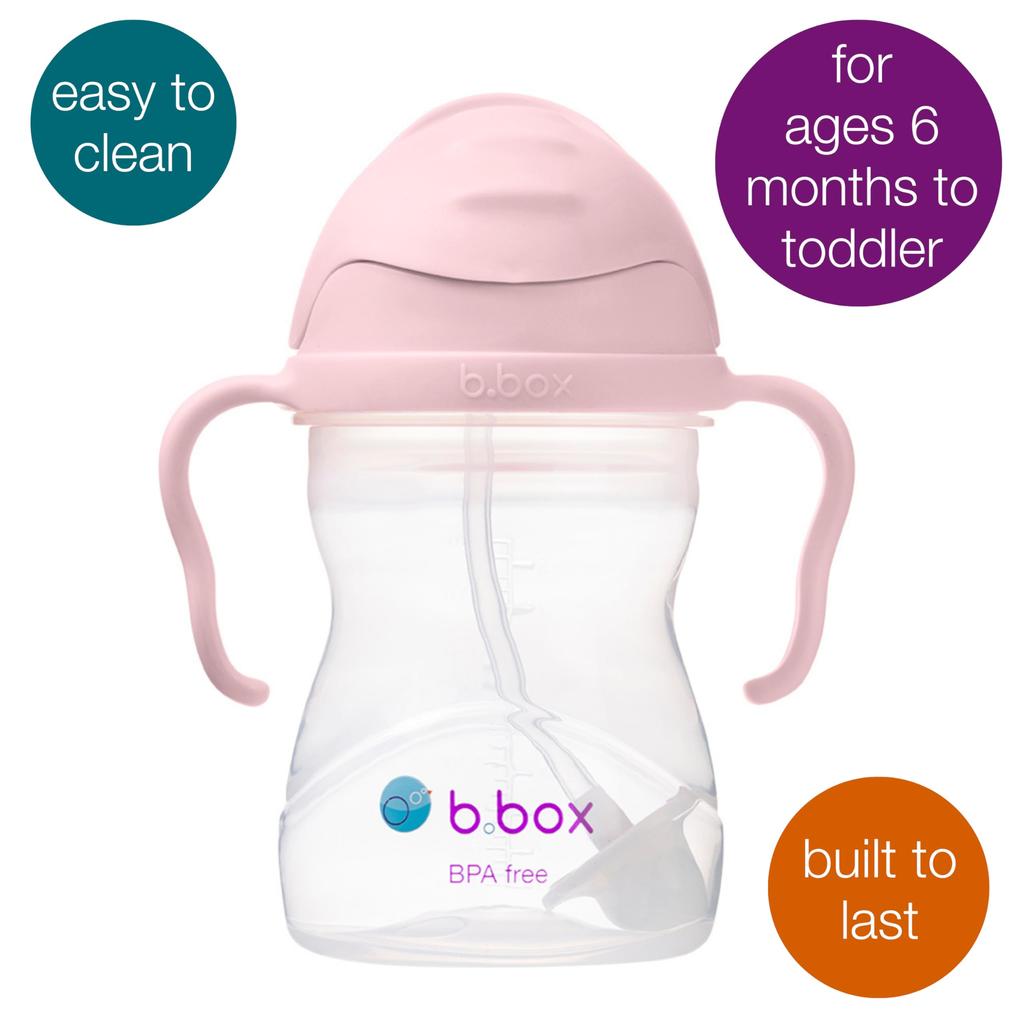 Straw Drinks from Any Baby Gift 1 B.box Mug, Leak-Proof, Angle, [Authentic B.box Product] [Sippy Cup] (Blush, Cup)
