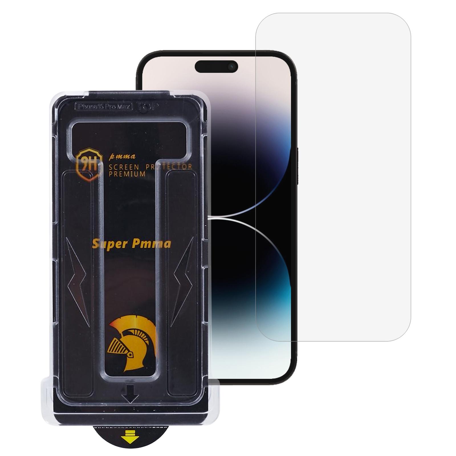 

For iPhone 14 Pro Max/15 Plus Screen Protector Anti-Spy PET Scratch-Resistant Film with Auxiliary Tool