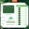 Artificial Boxwood Panel 24" X 16" UV 24pcs Boxwood Hedge Wall Panels Artificial Grass Backdrop Wall 4 cm Green Grass Wall, Fake Hedge for Decor