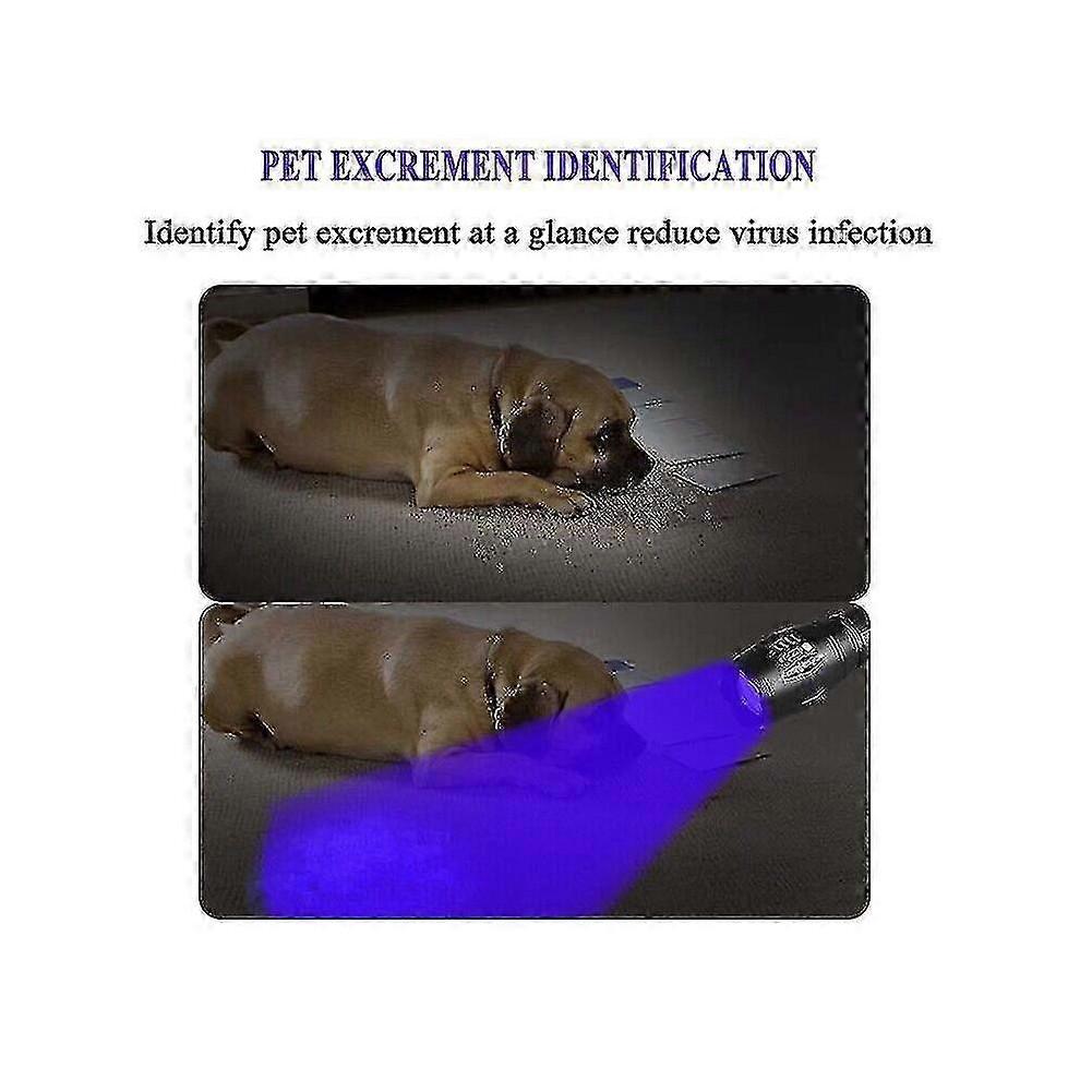Super Bright 120000lm UV Torch Ultra Violet Flashlight Blacklight Light Lamp LED