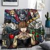Death Note Flannel Blanket Comfortable Print Pattern Warm for Beds Sofas Chairs Picnics Travel.-TING