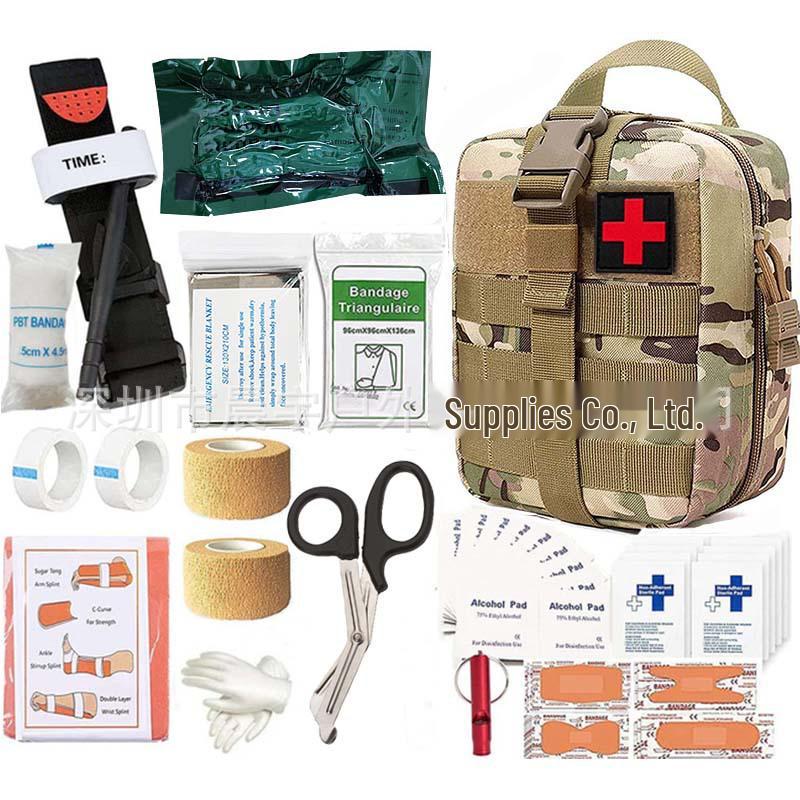 Survival Gear Emergency Trauma Backpack with First Aid Kit and Military Hemostatic Bandage