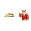 Modern Feng Shui Animal Sculpture Cat Figurine Creative Resin Artwork Chinese Cattle Cow for Desk
